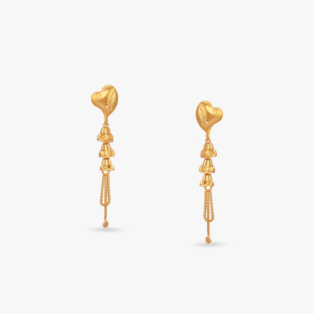 Amour Glow Gold Drop Earrings