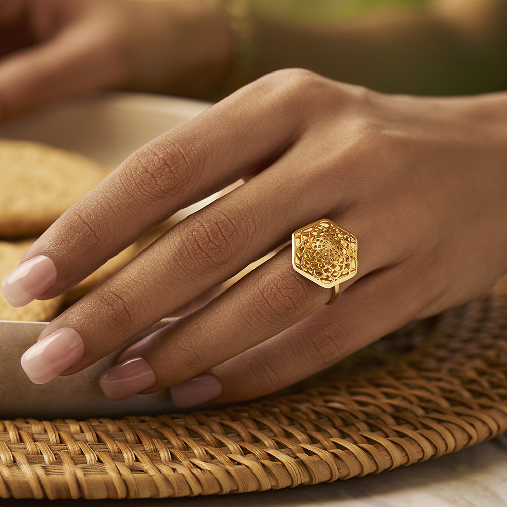 

Graceful Charm Floral Ring
