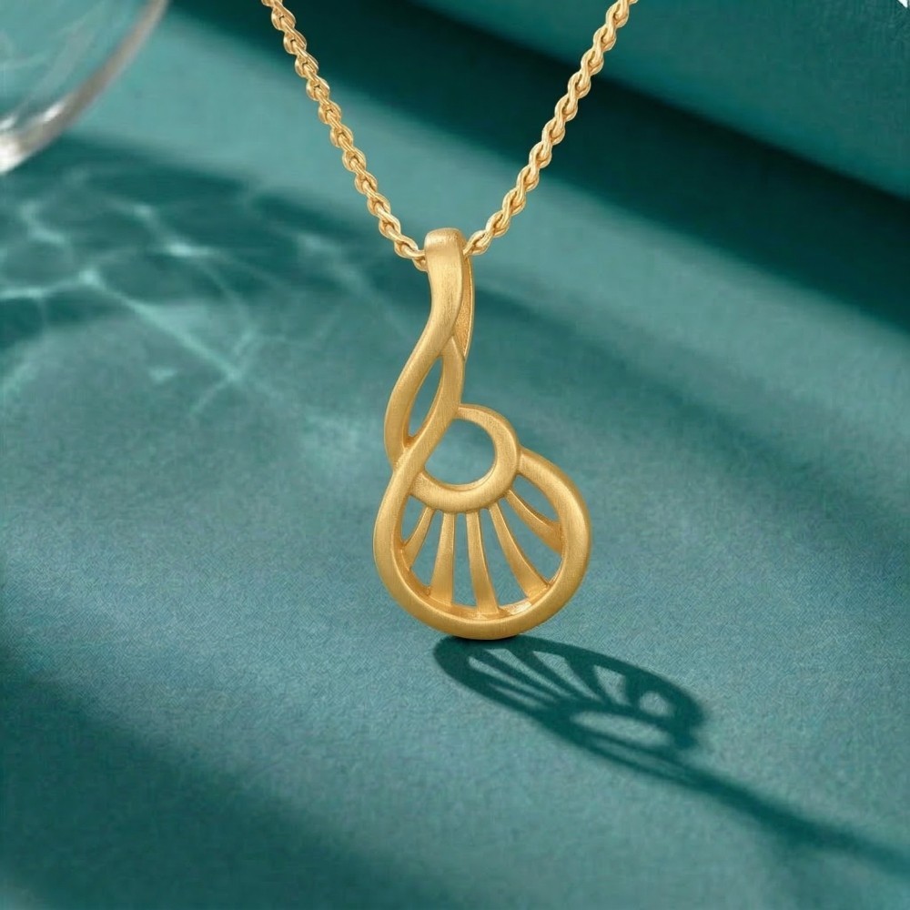 Dainty Abstract Pendant