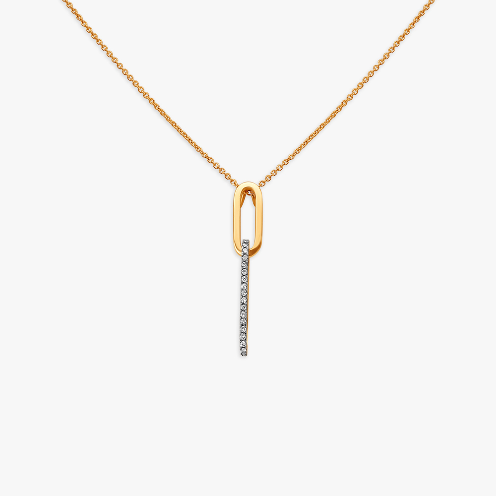 

Shooting star Diamond Pendant with Chain