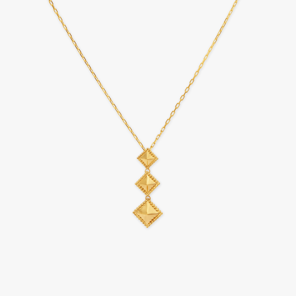 

Tri-Tier Gold Necklace