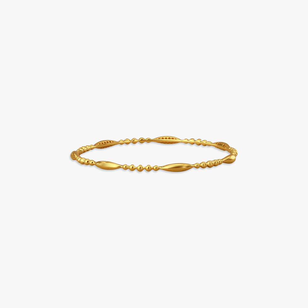 Petal Flow Gold Bangle