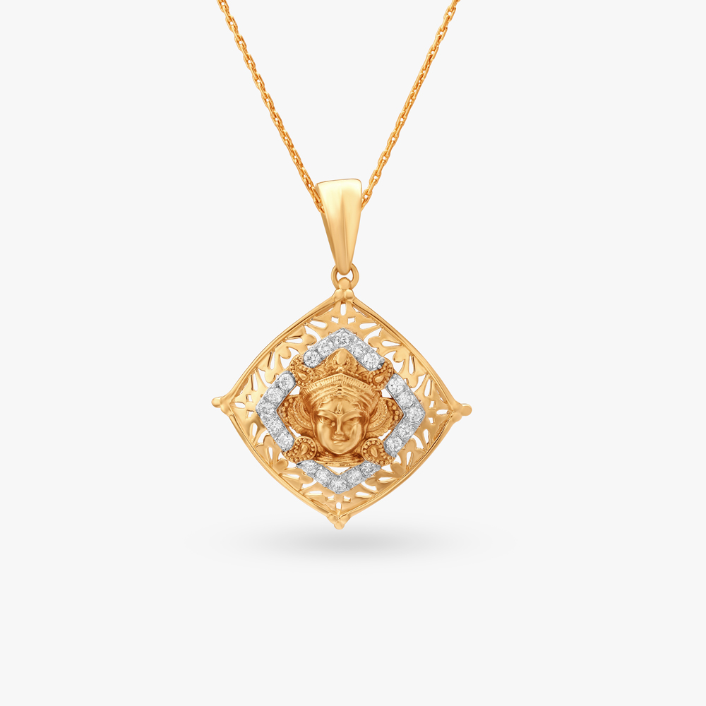 Ode to Divine Diamond Feminity Pendant