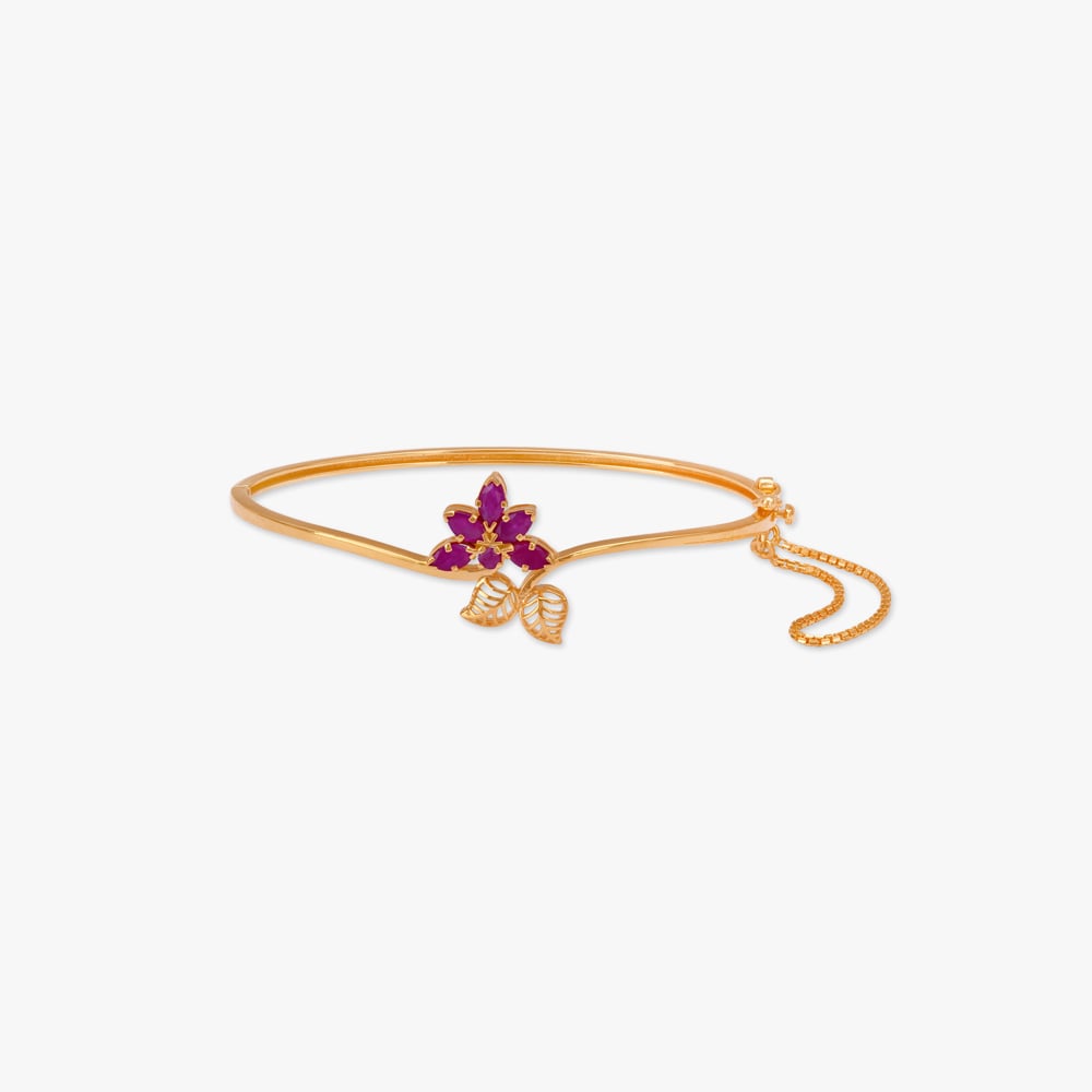 Scarlet Petal Bangle
