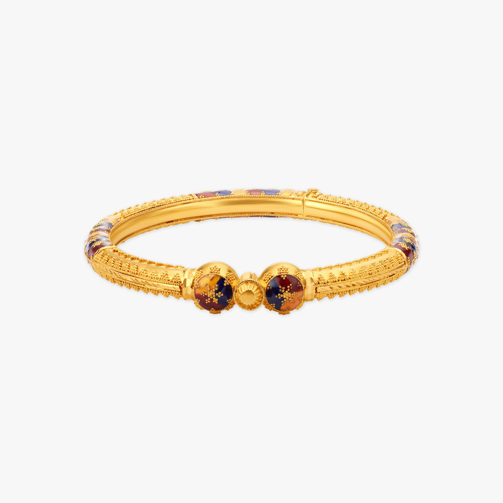 Ethnic Elegance Beaded Bangle