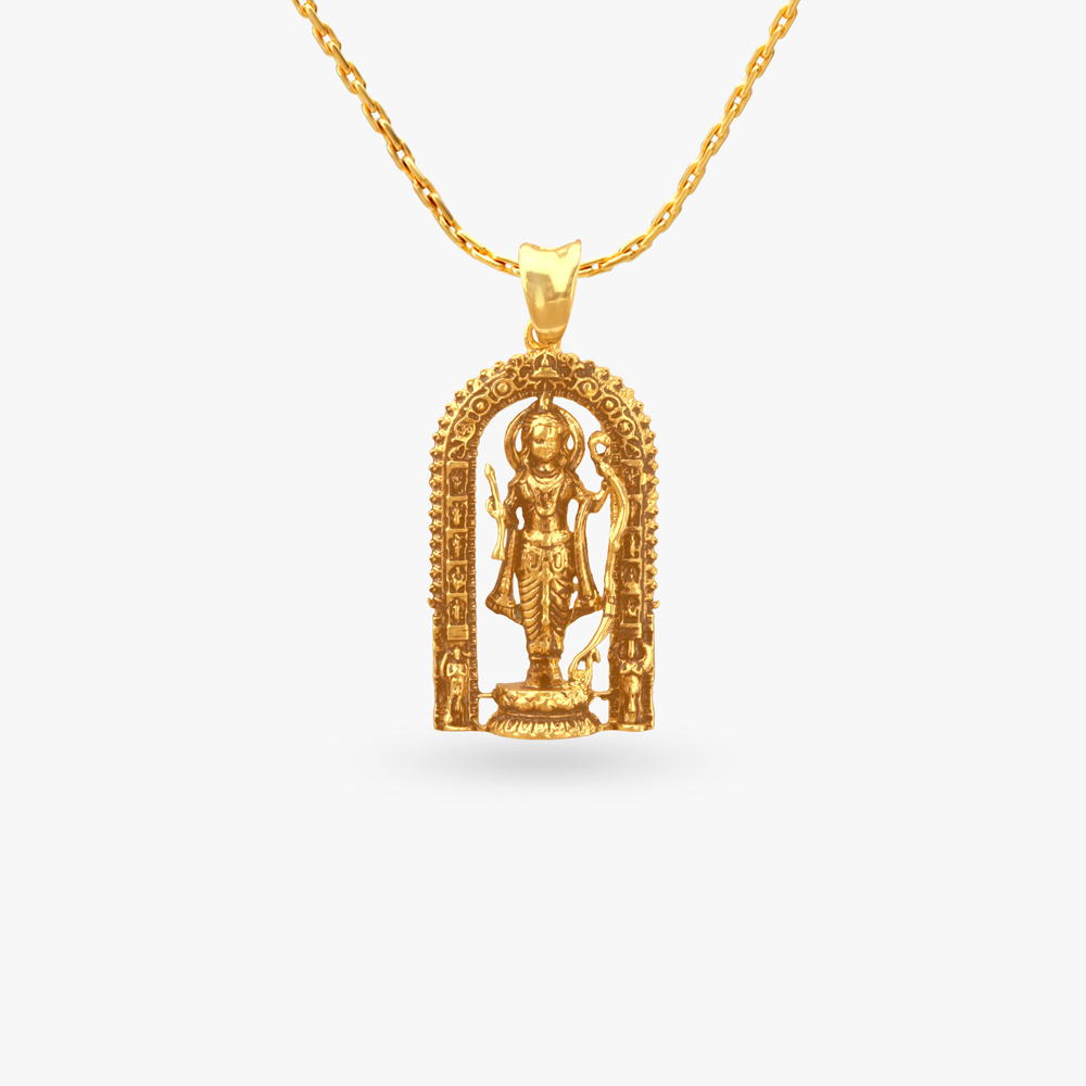 Temple Arch Gold Pendant