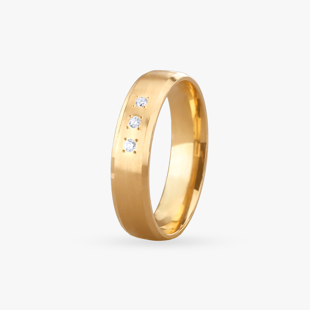 Subtle Spark Diamond Finger Ring For Men