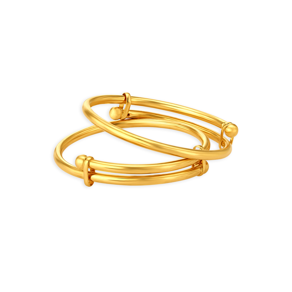Dainty Gold Bangles For Kids
