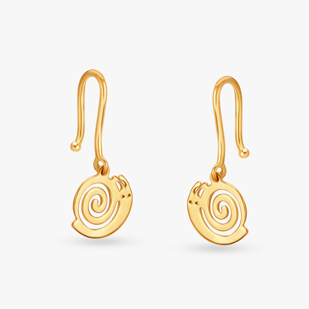 

Adorable Snail Hoop Earrings For Kids