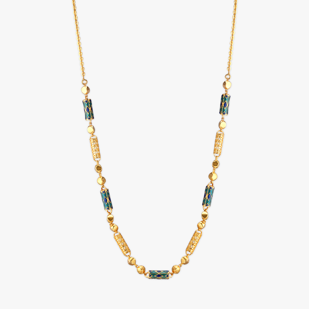 Enamel Harmony Gold Chain