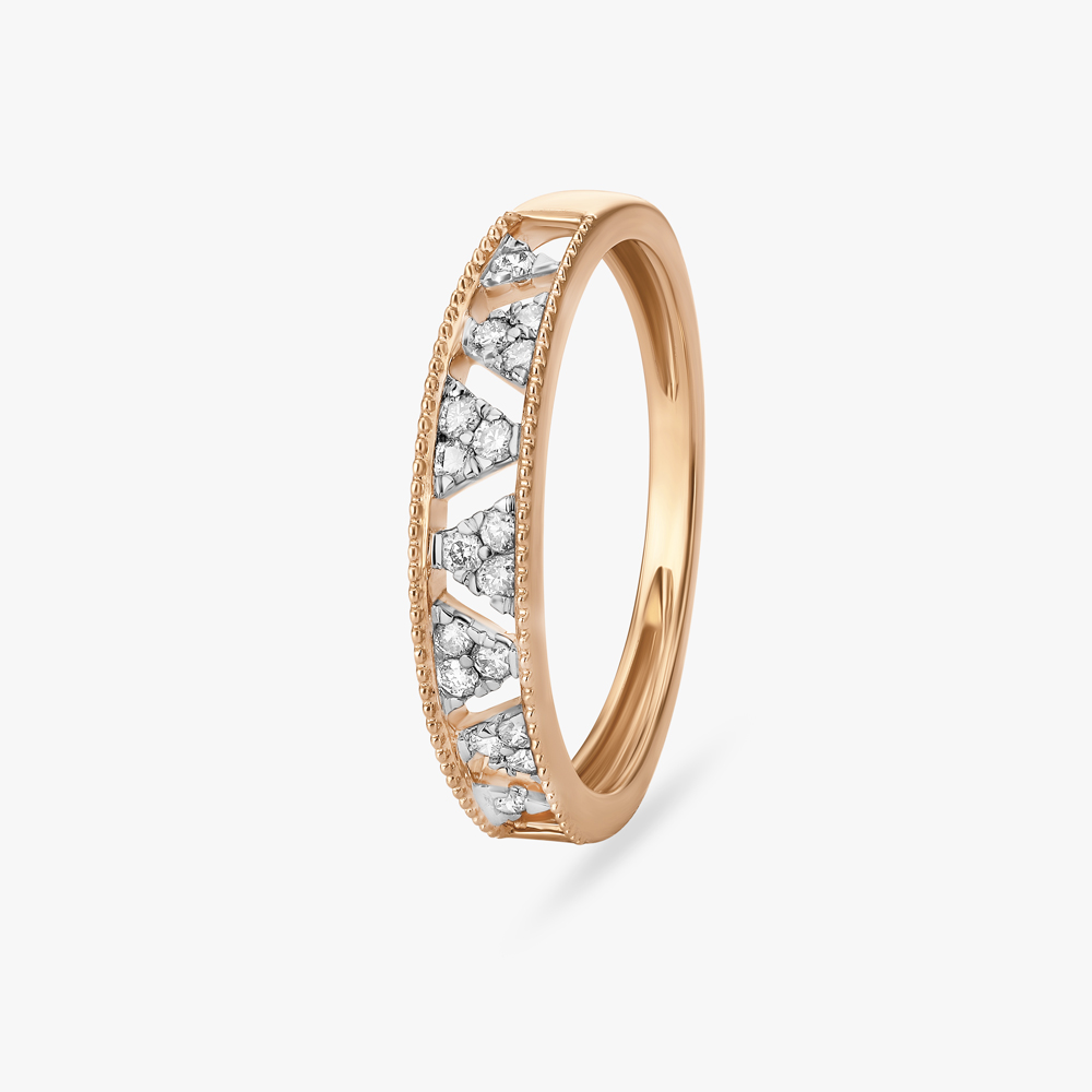 Whispering Waves Diamond Finger Ring