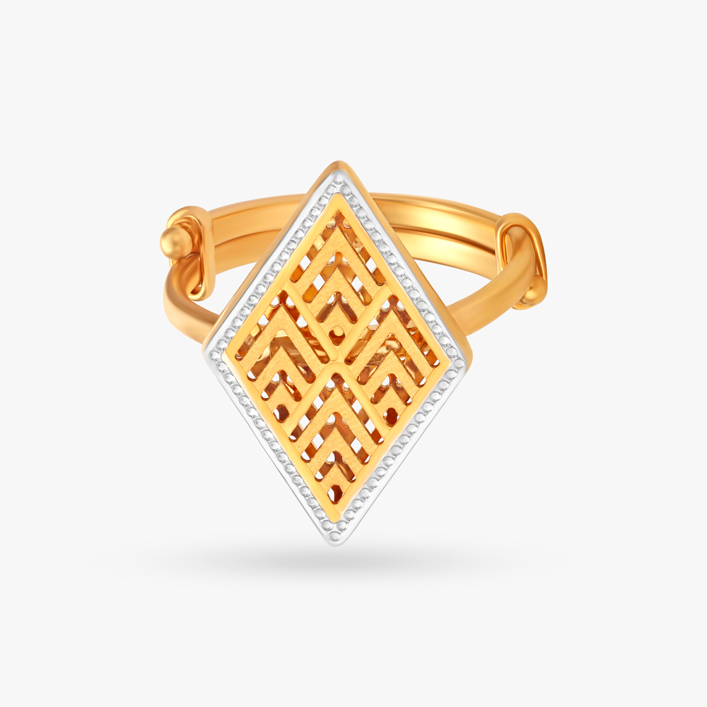 

Brilliant Dual Tone Ring