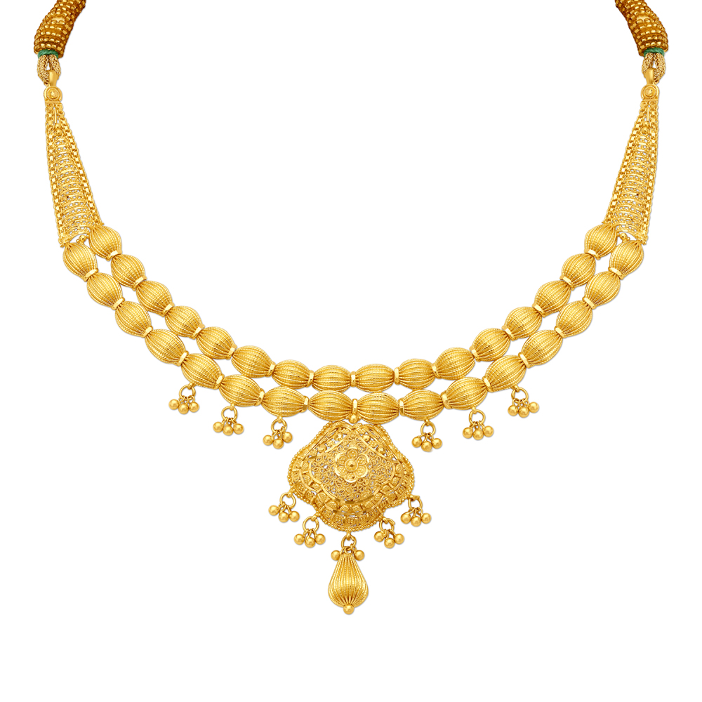 

Timeless Beaded Gold Necklace Set
