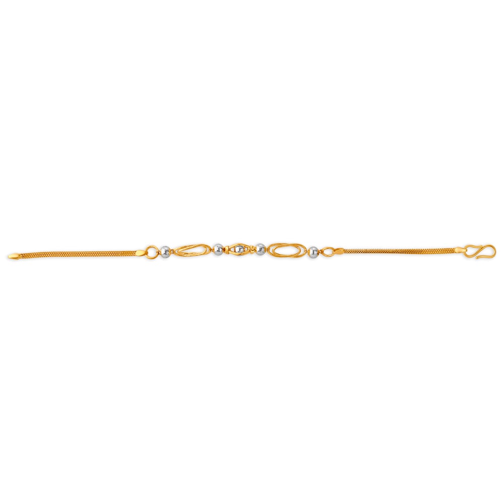 Scintillating Yellow Gold Beaded Bracelet
