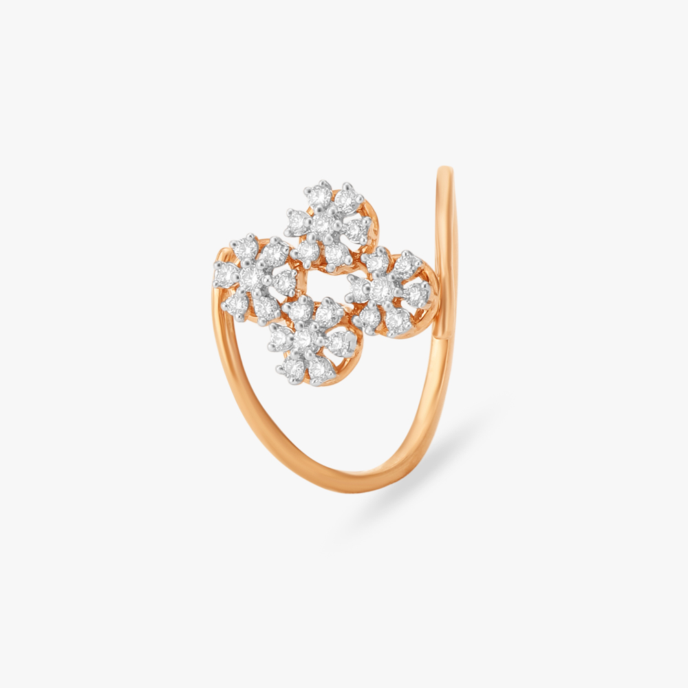 

Floral Radiance Diamond Finger Ring