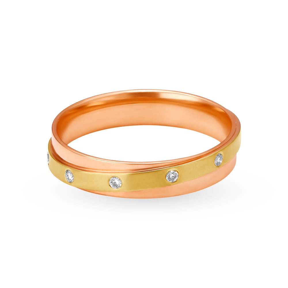 

Interlinked 4 Stone Diamond Ring