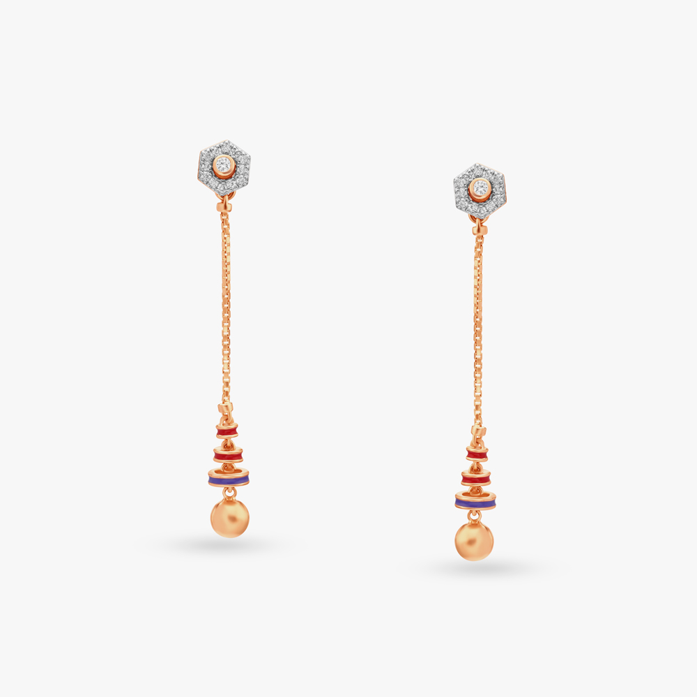 Indelible Grace Diamond Drop Earrings