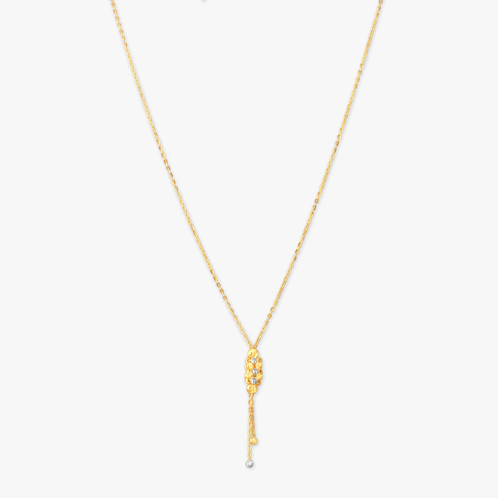 Beaded Drop Gold Chain