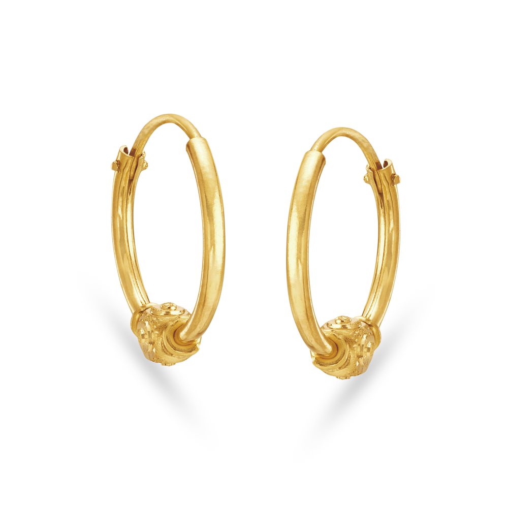 

Yellow Gold Hoop Earrings