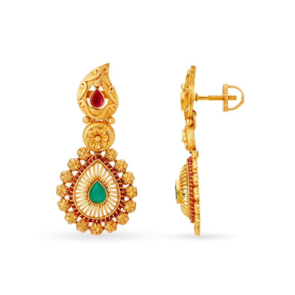 

Majestic Gold Drop Earrings