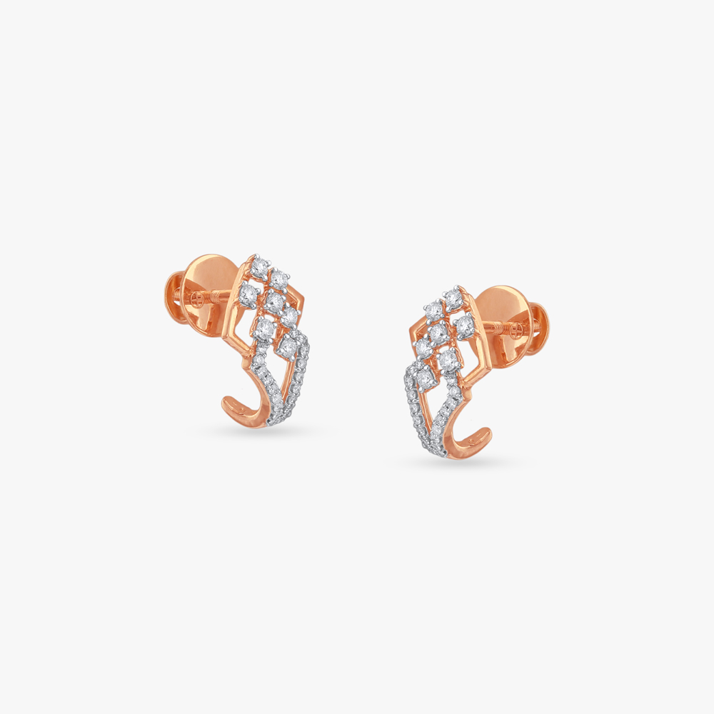 Prism Spark Diamond Stud Earrings