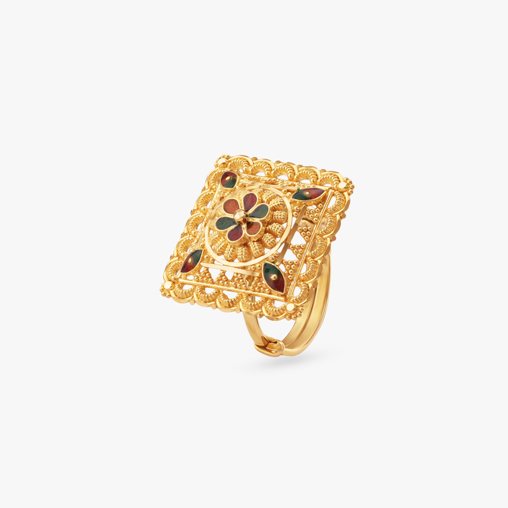 Royal Mosaic Gold Ring
