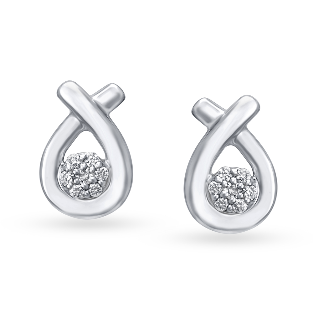 

Exotic Diamond Floral Stud Earrings