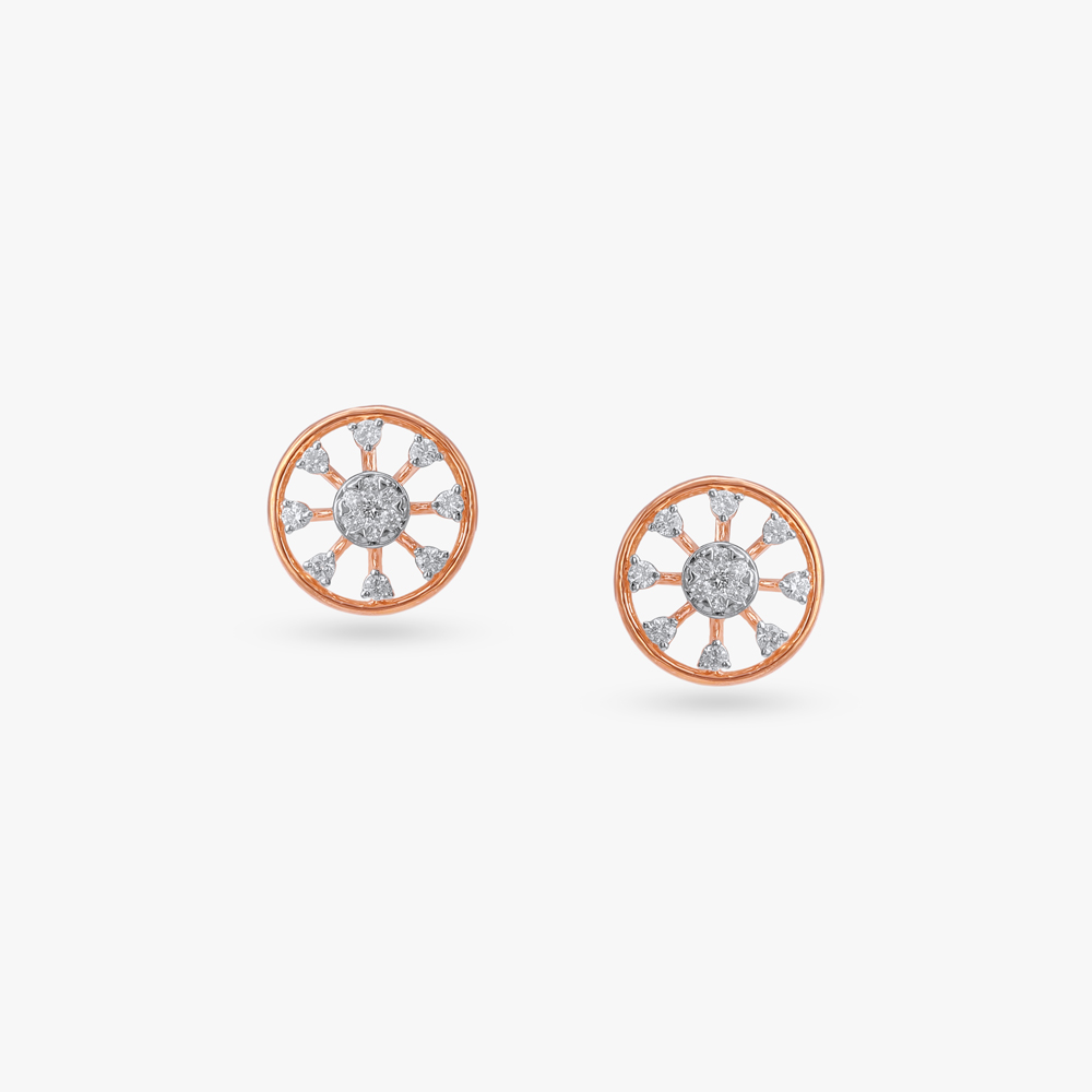 Eternal Orbit Diamond Stud Earrings