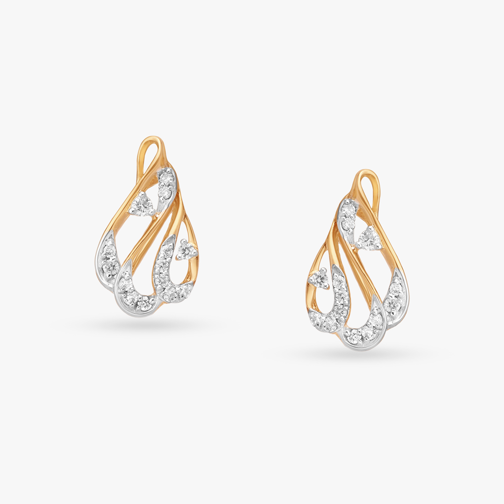 Elegant Diamond Stud Earrings