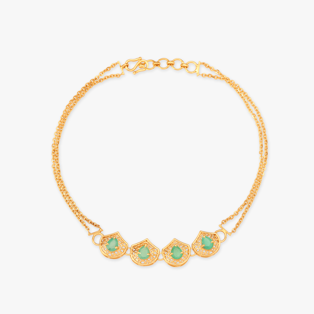 Droplet Gold Bracelet