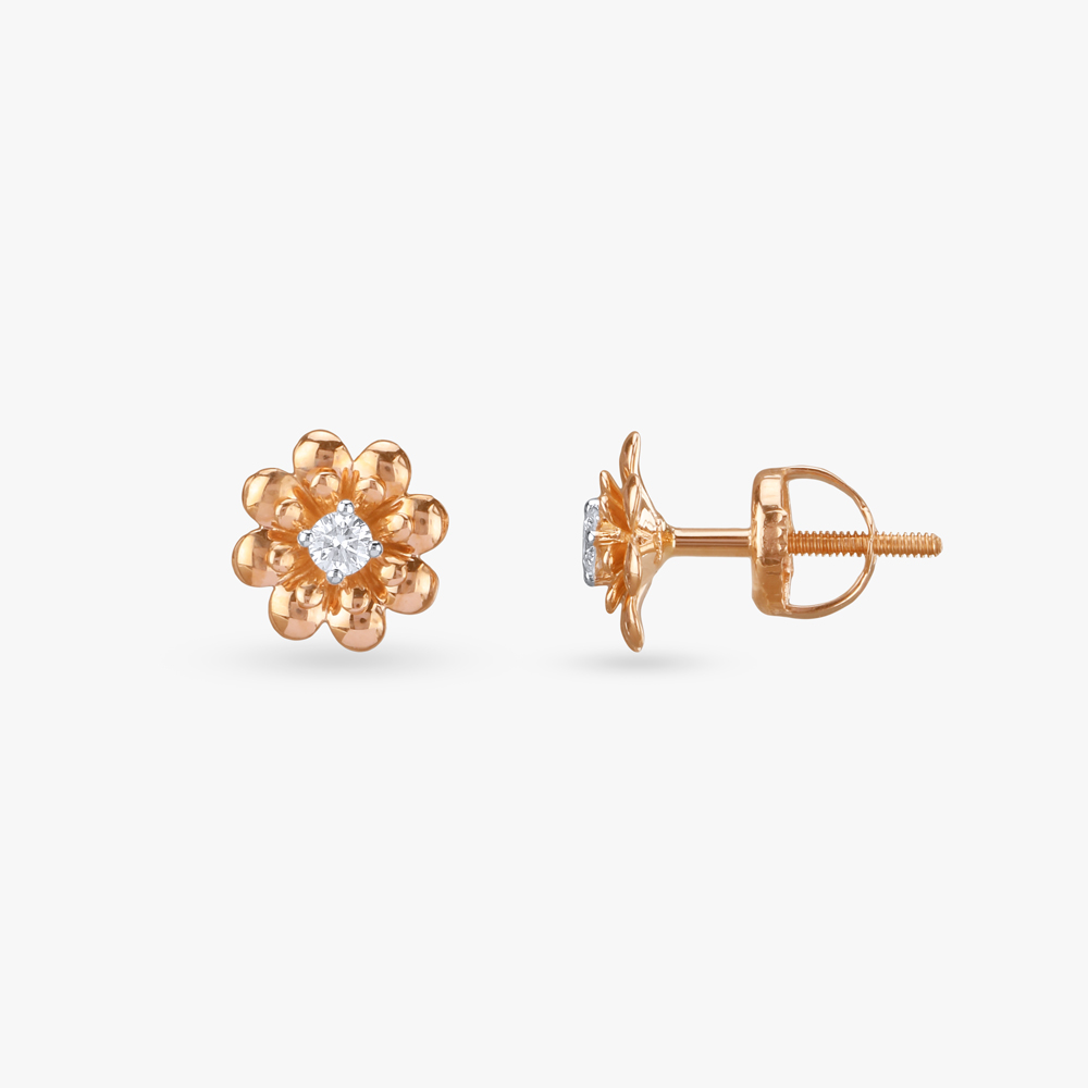 

Little Petals Diamond Stud Earrings for Kids