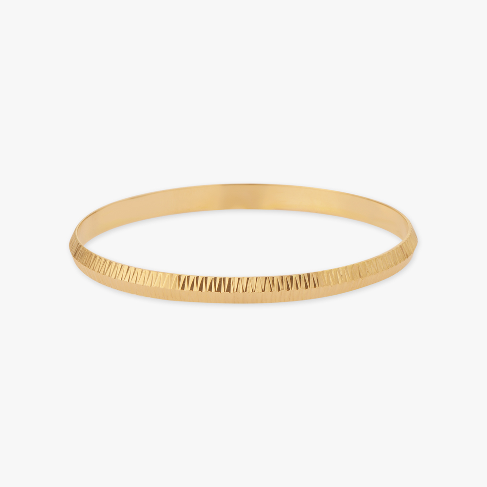 Geometric Gold Kada for Men