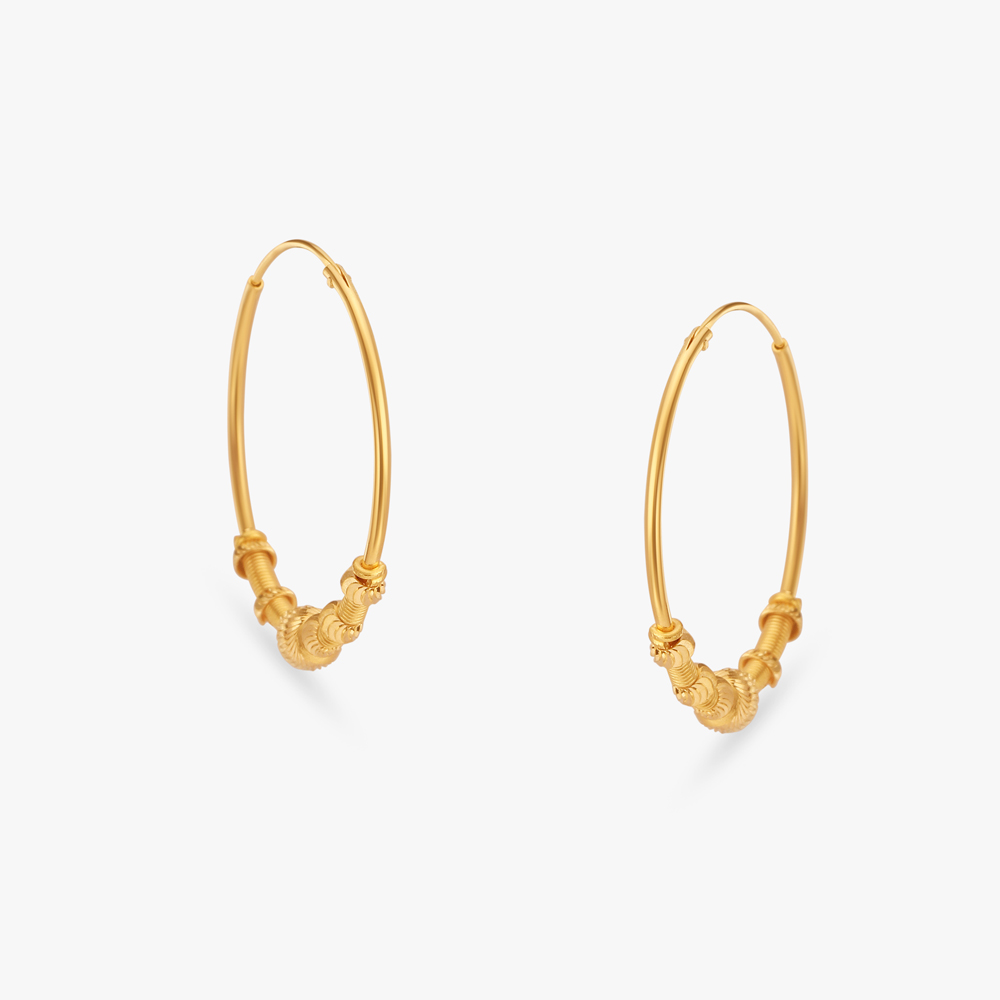 Spirited Spring Hoop Earrings