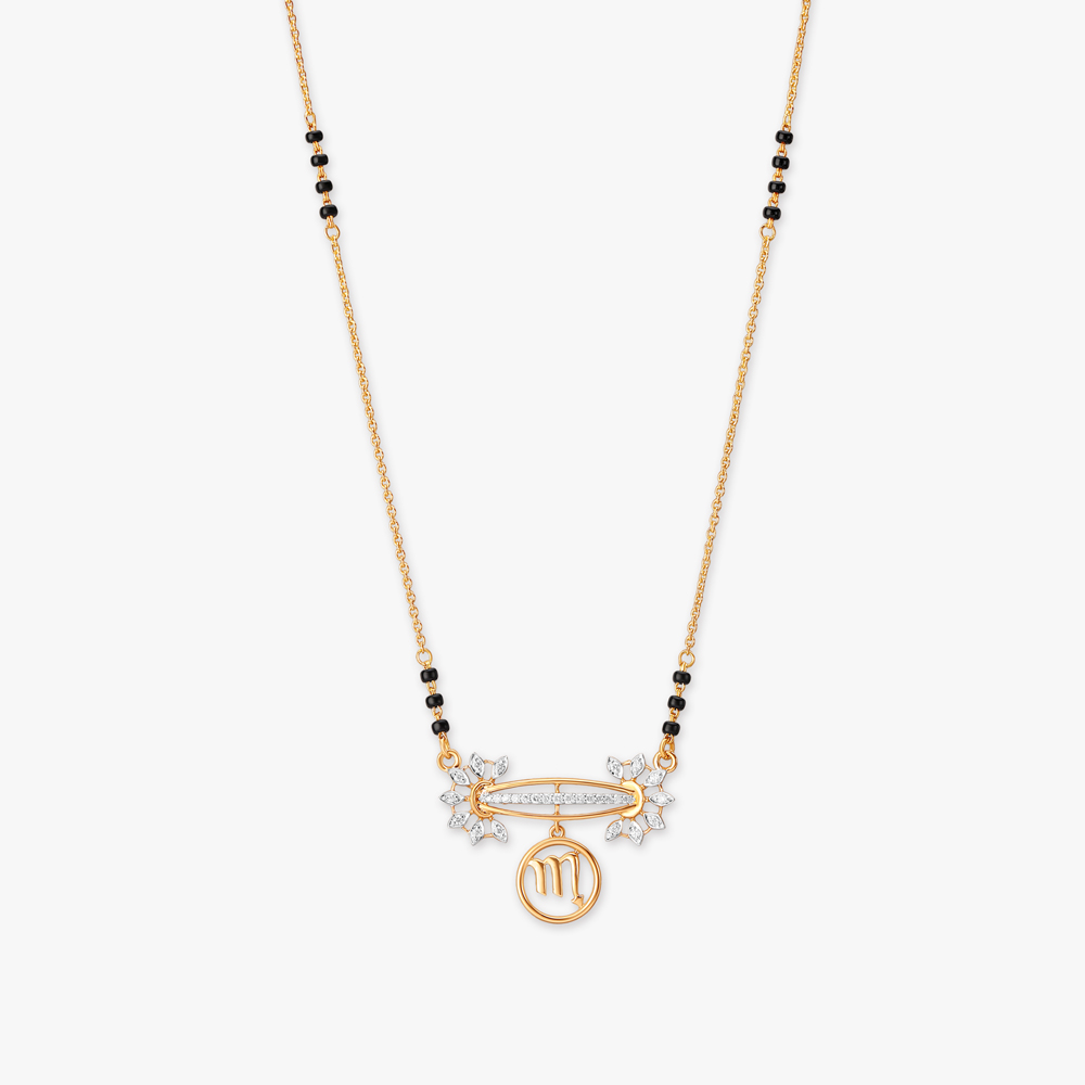 Zodiac Blossom Diamond Mangalsutra
