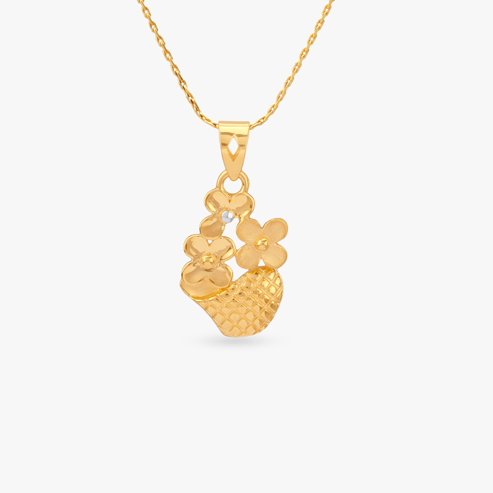 Petite Blossoms Gold Pendant