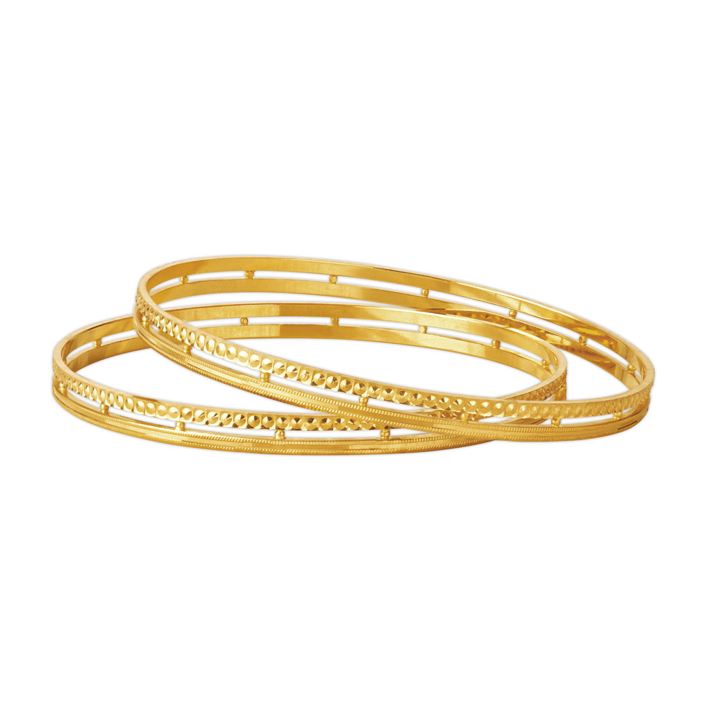 Groovy Gold Bangle