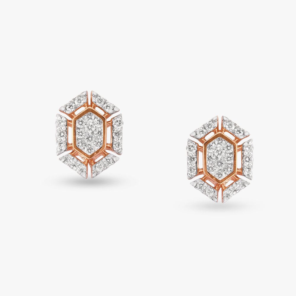 Timeless Elegant Diamond Stud Earrings