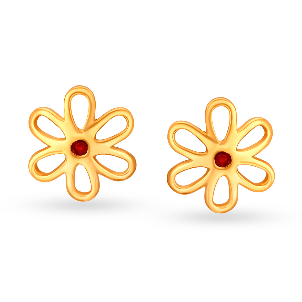 Petite Floral Stud Earrings