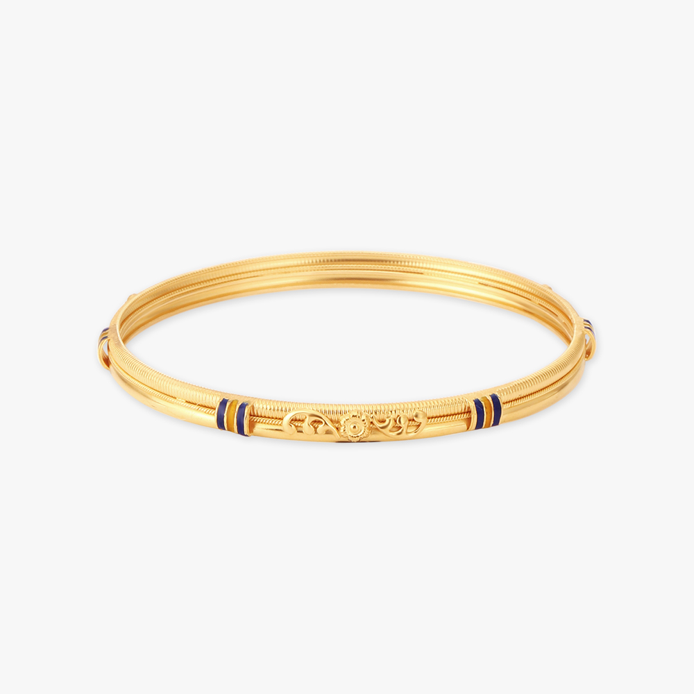 

Dazzling Floral Enamel Bangles