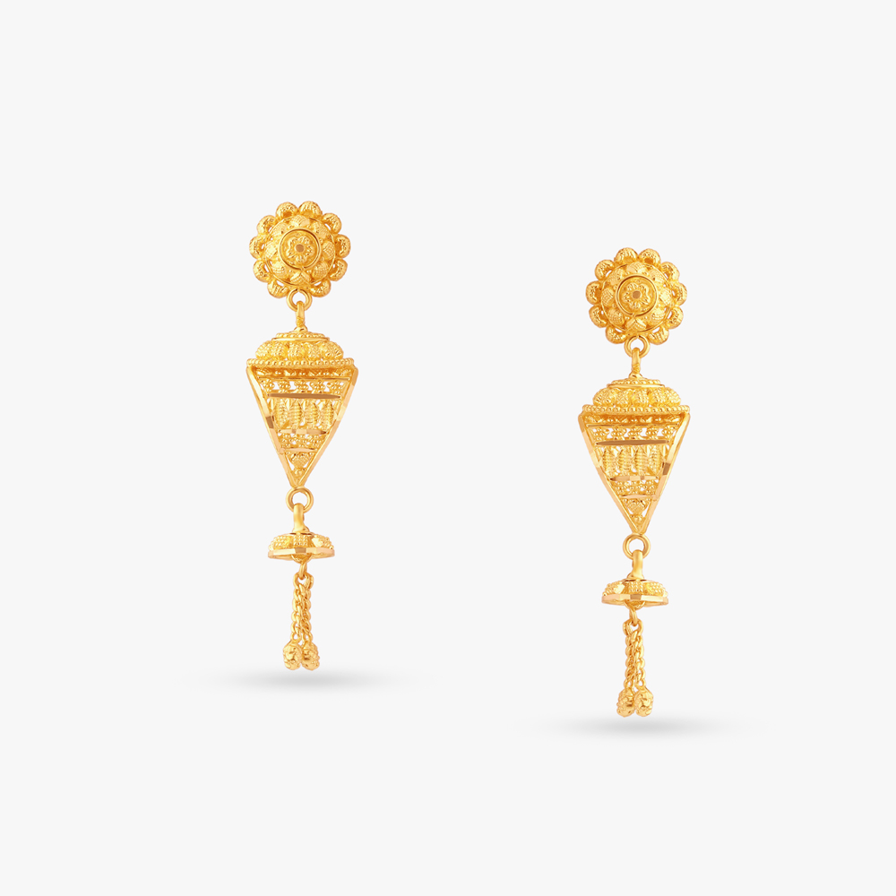 Impressive Floral Jhumkas