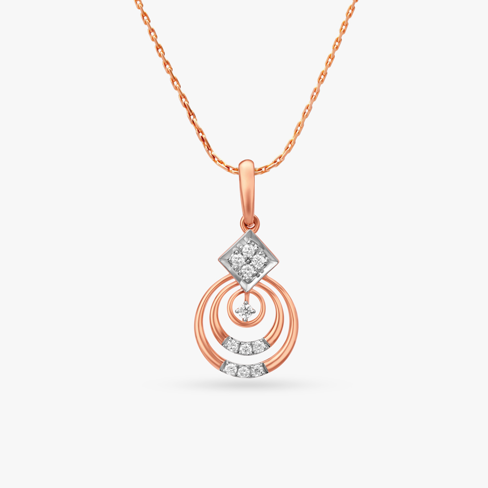Twist Of Elegance Diamond Pendant