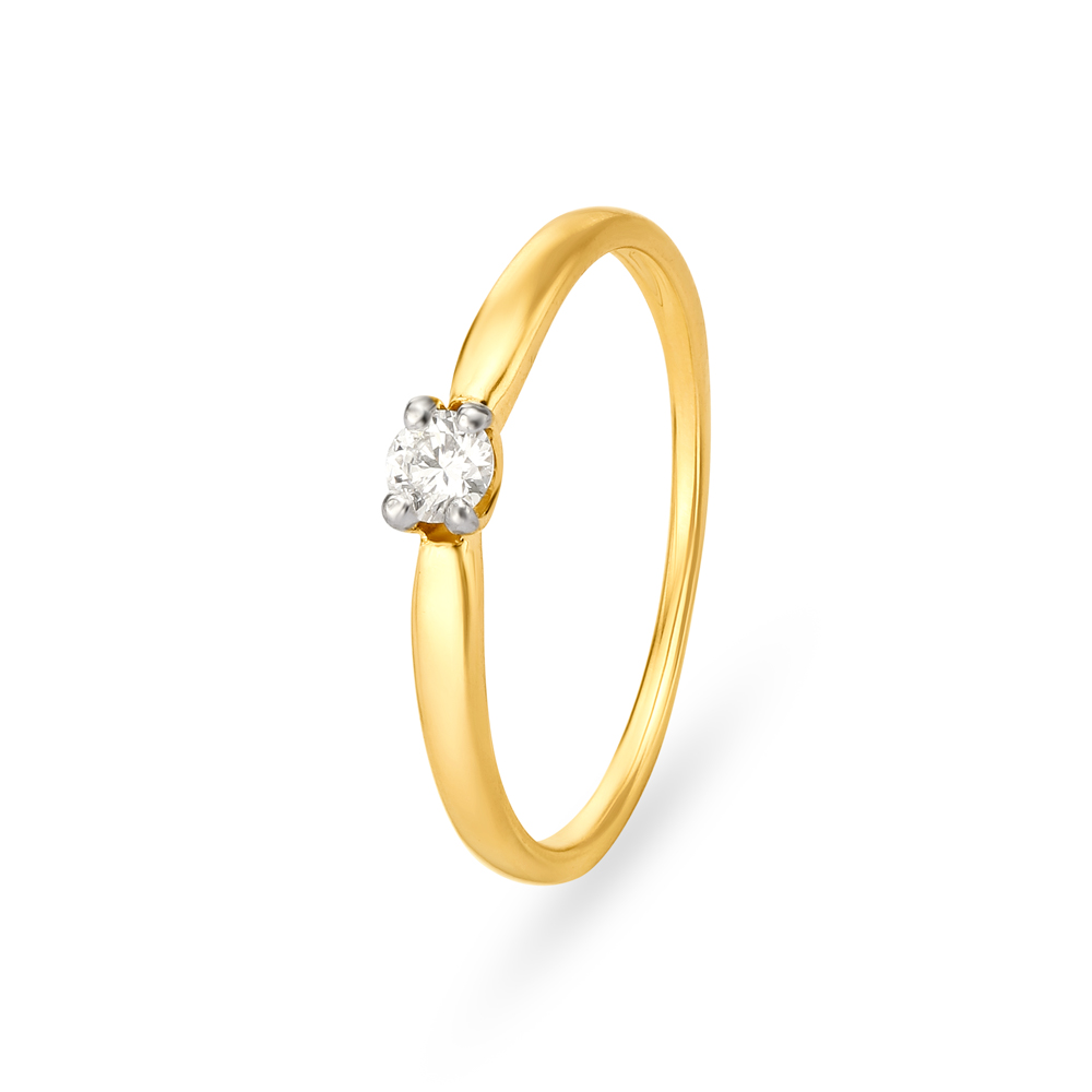 Sunlit Spark Diamond Ring