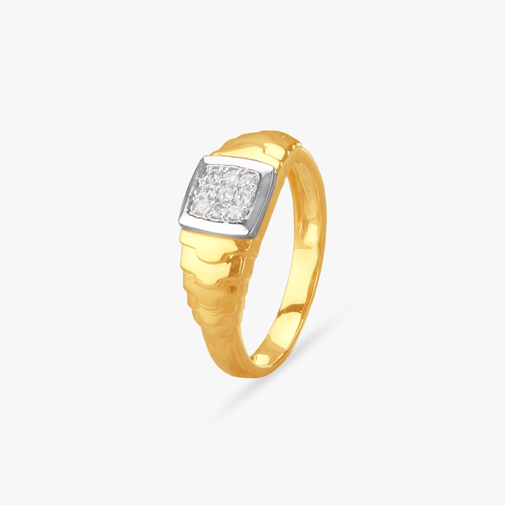 Striking Sophistication Diamond Finger Ring for Men