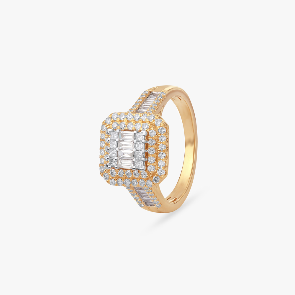 Regal Cluster Diamond Ring