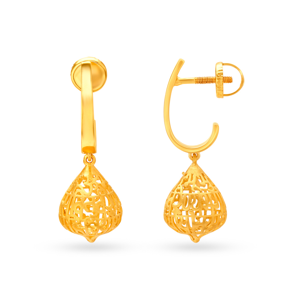 Contemporary J Bali Gold Hoop Earrings