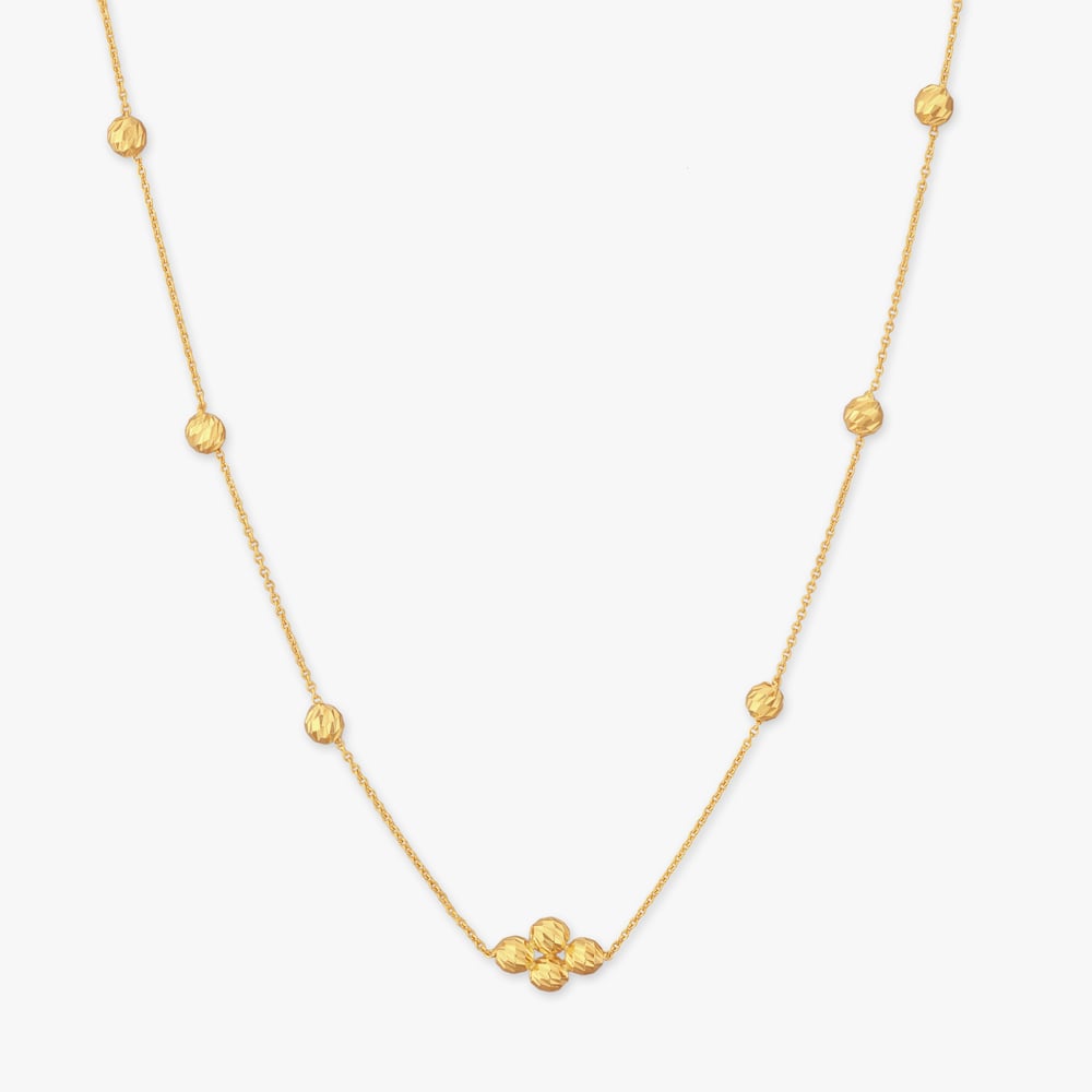 Faceted Bloom Gold Chain for Kids