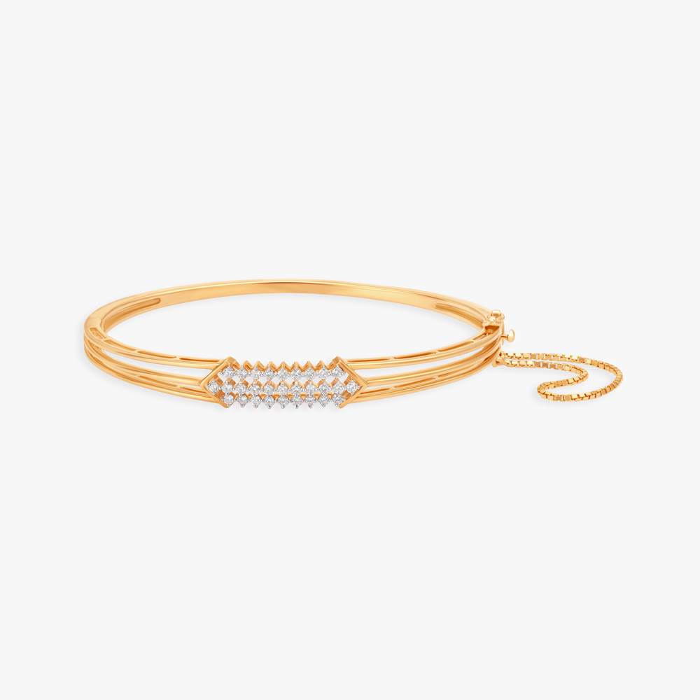 Graceful Allure Diamond Bangle