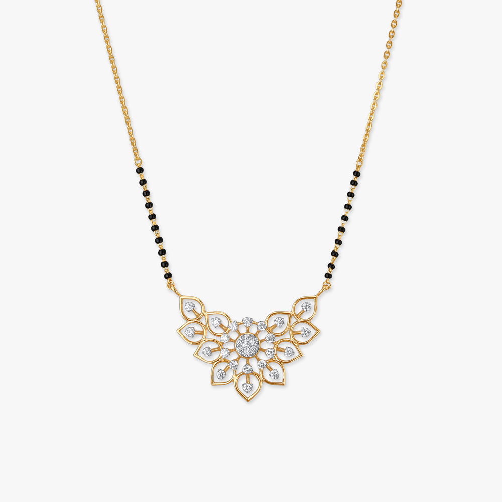 Glimmer Blossom Diamond Mangalsutra