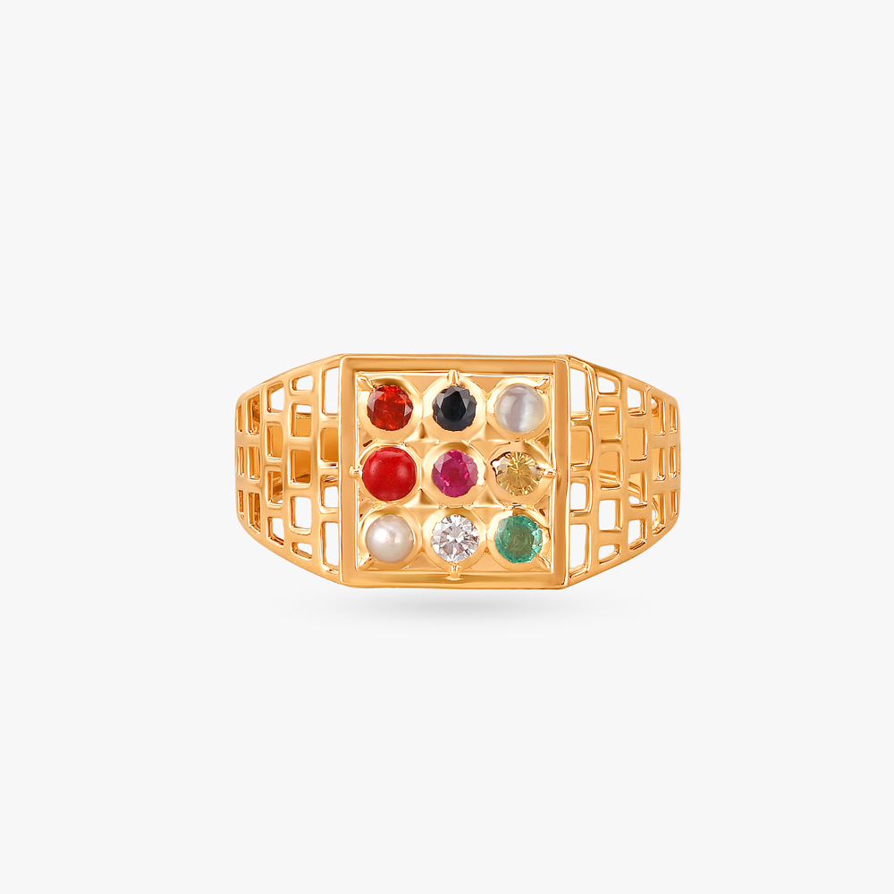 

Regal Navaratna Finger Ring for Men