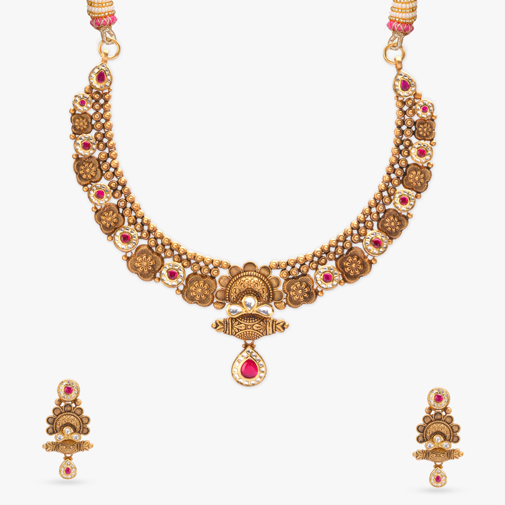 Royal Balance Gold Necklace Set